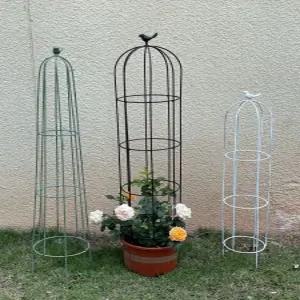 철제 아치형 넝쿨 장미 지지대 야외 지주대 그린 가든 마당