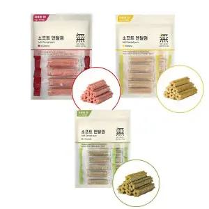 치석관리 덴탈케어 입냄새 구강청결 강아지간식 무마진 소프트 덴탈껌 270g 블루베리/클로렐라/바나나