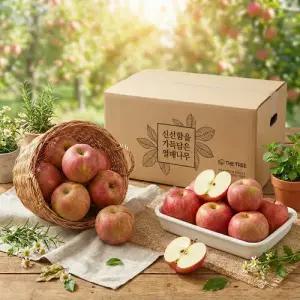 거창한사과 거창 못난이 부사 사과 2.5kg x 2박스 (165~400g / 14~32과)