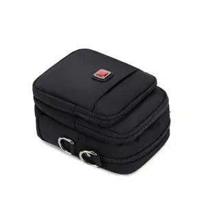 [다잇템] 남성용 크로스백 검정 여행용 라이트 멀티포켓