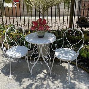 철제 테이블 의자 카페 테라스 빈티지 야외