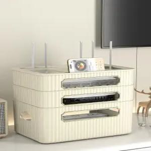 와이파이 공유기 보관함 박스 셋톱박스 TV 정리함 케이블 거실 소켓