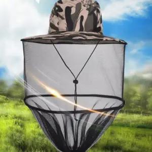 캠핑 벌초 방충망 모기 퇴치 얼굴망 낚시 양봉 해충 차단 모자