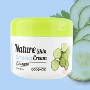 푸드어홀릭 네이처 스킨 클렌징 크림 300ML 오이 스크럽젤