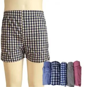 박스 팬티 트렁크 남자 체크 청소 남성 학생 캐쥬얼 사각 순면 년 5매입 년트렁크