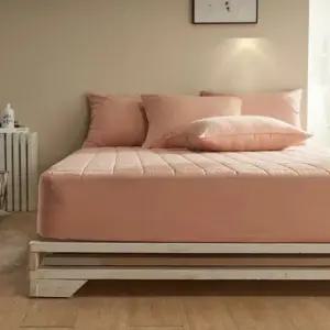 사계절커버 심플 파스텔 컬러 누빔 사계절 매트리스 침대커버 Q