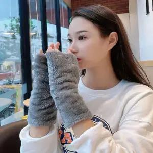 손토시 손등을 따뜻하게 전체 퍼 소재 소프트 방한 핸드 워머