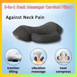 목견인 이완 베개 척추 지지 마사지기 3-in-1 경추 온열 진동