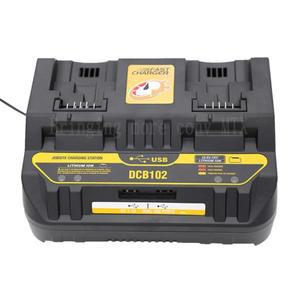 DeWalt 12V 14.4V 18V 20V DCB105 DCB200 USB 포트가있는 이중 충전 포지션 용 고속 리튬 이온 배터리 new