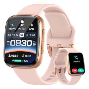 여성용/남성용 Gymom 스마트워치, 1.85인치 AMOLED Vivid 스마트워치 호환 / 삼성 안드로이드 (블루투스 콜), 심박수 수면 SpO2 모니터가 포함된 120개 이상의 스포츠 모드 피트니스 트래커, IP68 방수 기능