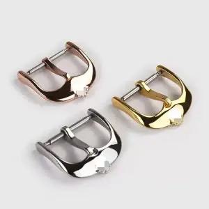 호환 16mm18mm20mm 고급 연마 스테인리스 스틸 시계 버클 - 롤렉스 시계줄 액세서리용 교체 핀 클라스프