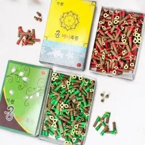 쑥뜸 180개 붙이는 미니뜸 건강 미용 쑥온열 요법 간편 뜸 (WFKJHTJ)