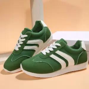 초경량 여자 초록색 2줄 운동화 통기성 러닝화 스포츠 커플운동화 발편한조깅화