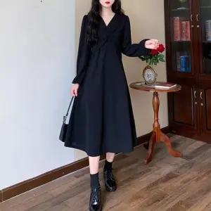 원피스룩 트렌드 올데이 걸스 세미플레어 듀얼컬러드레스셔츠