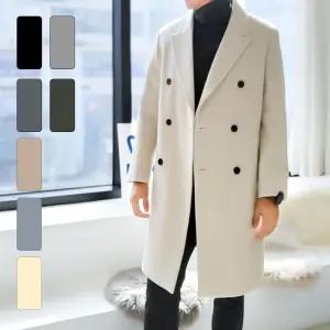 정장 BL023 세미 울더블코트 남자 롱 가을겨울 오버핏