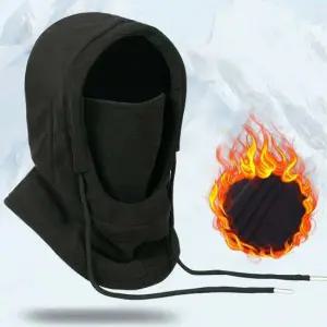 여성 겨울 포근한 폴라폴리스 모자 마스크 후드 워머