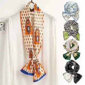 패턴 실크 봄 가을 직사각 스카프 18종 LM-0562 봄스카프