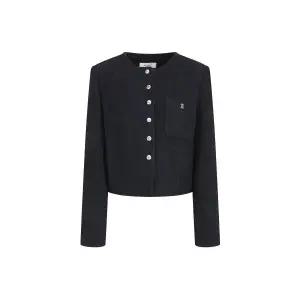 [롯데백화점]제이제이지고트 울 부클 라운드넥 크롭 재킷(GPBA0JKJ41)