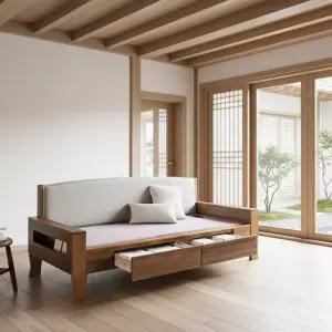 서광퍼니처 온기담 3인 황토 흙소파 온열 온돌 건강 수납소파 hy