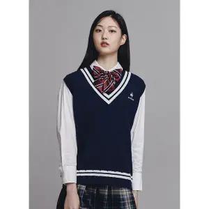 [르꼬끄](강남점)[이월][70% OFF] 케이블 스웨터 베스트 LNV / QP123TST12 / 남여공용