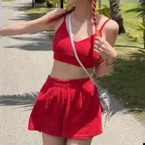 상하의 커버업 (44~66반) 뽀송 테리 비키니 세트 4color