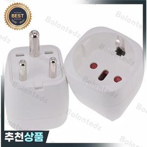 EU-인도 여행용 플러그 어댑터  전원 변환기 3핀 원형 AC 어댑터 D 타입 스리랑카 네팔 콩고용