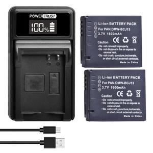 파나소닉 DMW-BCJ13EDMW-BCJ13PP 및 루믹스 DMC-LX5 DMW-BCJ13 3.7V1600mAh 배터리USB 충전기