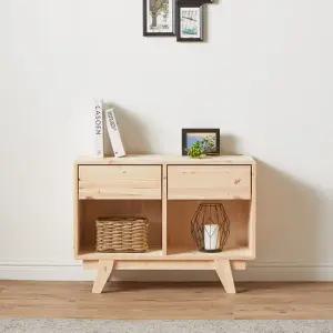 킹퍼니처 비올레 800 원목 투서랍 거실장