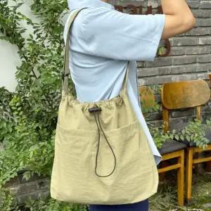 5컬러 데일리 빅 투포켓 크로스백 스트링 복조리백 여성크로스백 빅포켓크로스백