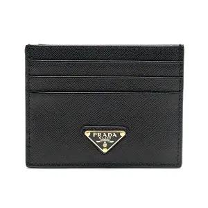 [PRADA]  사피아노 트라이앵글 로고 카드 지갑 1MC025-QHH-F0002