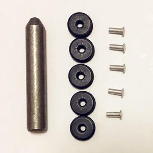 시거잭 지포 등유 라이터용 미연마 금속 설치 펀치 및 스틸 휠 리벳 범용 수리 도구 교체 액세서리 세트당