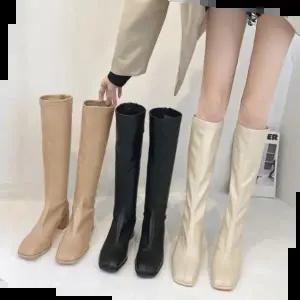 웨스턴 앵클부츠 캐주얼롱부츠 기모안감 따뜻한신발