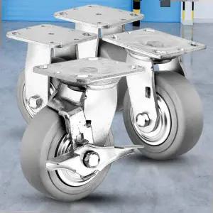 경중량용TRO 5 회색/바퀴캐스터 우레탄 무소음 카트