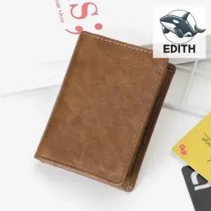 슬림 오일 브라운 카드지갑 학생용 직장인 명함 신분증지갑 여성카드지갑 남성카드지갑