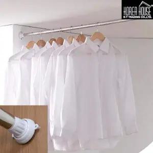 [콩심팥심]bns KT 스텐 다용도 압축봉 소형 행거/옷걸이/커튼봉/철봉/알루미늄봉