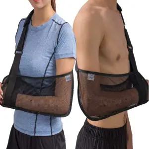 땀안차는 깁스팔걸이 메쉬 망사 시원한 맨살 어깨보조기