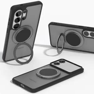 삼성전자 갤럭시 S26 S25 울트라 플러스 FE 엣지/고급/맥세이프 호환/스마트링/핑거링/스탠드 거치대 링/에어쿠션/에어가드/렌즈 보호 풀커버/풀커버형/매트 투명/클리어/블랙 프레임/유연함/정품 범퍼 명품 케이스