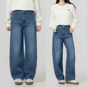 커브다트데님 봄 데일리 히든밴딩 테이퍼드 베럴 청바지