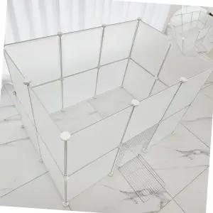 강아지 고양이 울타리 소형 반려동물 반투명 펜스