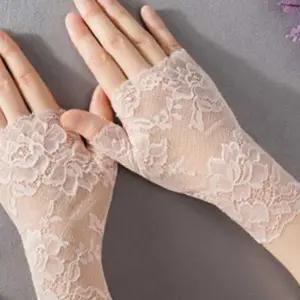 (올핀)레이스손목반장갑 UV차단 자외선토시 운전장갑 숏장갑