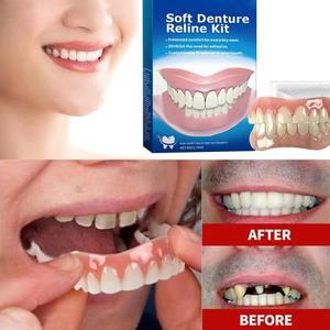 면봉,실리콘면봉,위생면봉틀니 키트 라이너 소프트 키트 소프트 틀니 키트  상부 및 하부 세트 간편한 사용