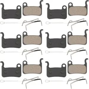 시마노 데오레 XTR LX와 호환되는 6쌍 자전거 브레이크 패드 혼 알파인 세인트 디스크 교체용 전기