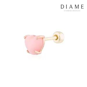 로즈 14K골드 핑크오팔 원석 피어싱(외짝) FGGE1142P2