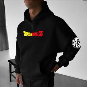 원피스 카드 드래곤 볼 남자 후드 티 스웨터 Goku Kakarot 일본 애니메이션 여름 가을   긴 힙합 부모 자식