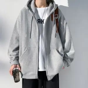 남녀공용 캐주얼무드 오버핏 포켓 포인트 후드 집업