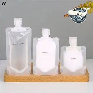 [하프클럽/]투명 일회용 비닐 공병 소형 용기 100ml