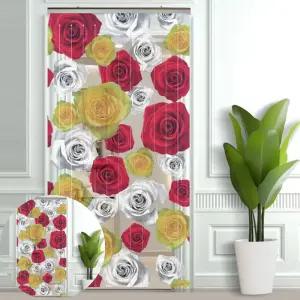 가림발 플라워 파리문발 현관출입구 방충망 현관문 업소용 발