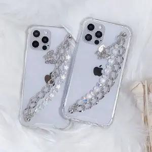 Linkvu 드리밍 나비펜던트 핸드스트랩 투명케이스 xUe4+2btL