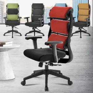 게임 PC방 컴퓨터 책상 의자 용 서재 게이밍체어 높이조절 목받침 학생 공부독서실중 중역사 d27