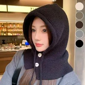 겨울 동계 여성 단추포인트 페이크넥워머 따뜻한 방한